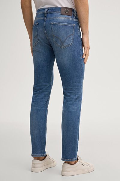 Joop! Fortres Aqua-Blue Washed Jeans Comfort-Stretch Denim Five-Pocket-Style