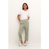Cropped Freizeithose mit lässiger Passform
