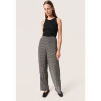 Gestreifte Hose mit weitem Bein und Grafikmuster
