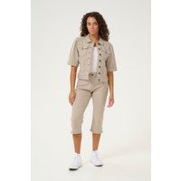 Casual Hose Slim fit Dune/White Stripe beige