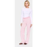 Casual Hose Gerade Passform Pink Nectar/Ice Mel Stripe pink