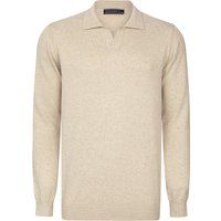 Herren Langarm Pullover mit Polokragen