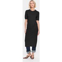 Gerade geschnittenes Midi-Strickkleid