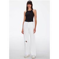 Hochtaillierte Jeans mit weitem Bein