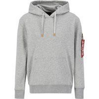 Klassischer graumelierter Kapuzenpullover