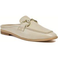 Pod Mila Leder Damen Taupe Mules