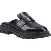 Hush Puppies Nicole Nieten Leder Damen Schwarz Mules