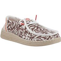 HEYDUDE Wendy Espadrille Retro Palm Baumwollmischung Damen Downtown Braun/Egret Espadrilles