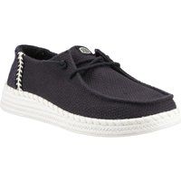 HEYDUDE Wendy Espadrille Gewebte Baumwollmischung Damen Schwarze Espadrilles
