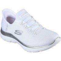 Skechers Summits Diamond Dream Textil Damen Weiß/Silber Sneaker