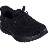 Skechers Graceful First Blush Textil Damen Schwarz Sneaker