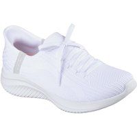Skechers Ultra Flex 3.0 - Brilliante Textil Damenweiße Sneaker