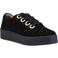 Hush Puppies Tamsin Wildleder Damen Schwarz Sneakers