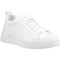 Hush Puppies Harlow Leder Damenschuhe weiße Sneakers