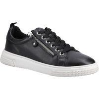 Hush Puppies Martha Leder Damen Schwarze Sneaker