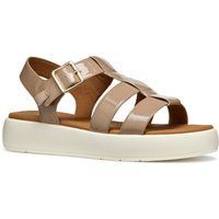 Geox D CAMALEI Synthetische Polyurethan Damen Karamell Sandalen