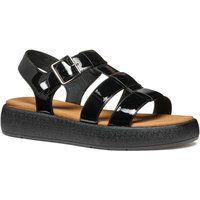 Geox D CAMALEI Synthetische Polyurethan Damen Schwarze Sandalen