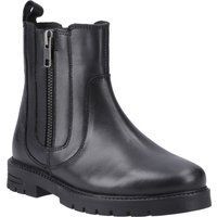 Hush Puppies Liana Leder Stiefel für Mädchen in Schwarz