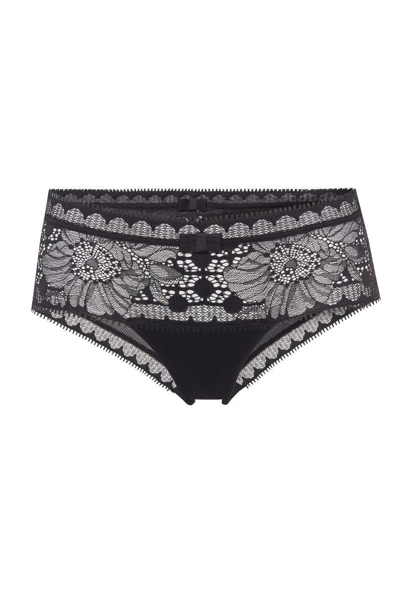 Schwarze floralen Spitzen Mini-Slip