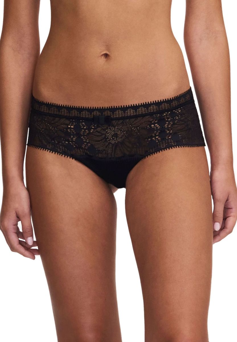 Schwarze floralen Spitzen Mini-Slip