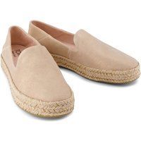 TOMS Carolina Leder Damen Espadrilles in Blassrosa