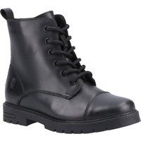 Hush Puppies Lauren Junior Leder Mädchen schwarze Stiefel