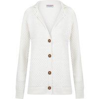 Strukturierte Strickjacke mit Schalkragen