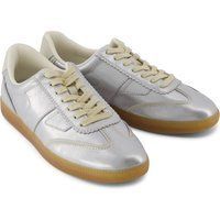TOMS Collins Leder Damen Silber Sneakers