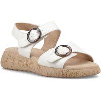 Hush Puppies Alison Leder Damen Creme Sandalen