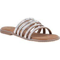 Hush Puppies Paris Riemchensandalen Damen Wildleder Tan/Silber