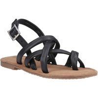 Hush Puppies Hope Leder Damen Schwarz Sandalen