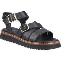Hush Puppies Cady Damen Sandalen Aus Schwarzem Leder