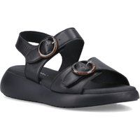 Hush Puppies Alison Leder Damen Sandalen Schwarz