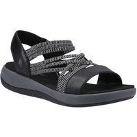 Hush Puppies Susanna Leder Damen Schwarz Sandalen