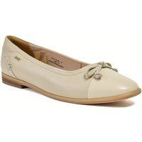 Pod Priya Leder Damenschuhe in Taupe