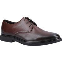 Hush Puppies Kye Leder Herren Schnürschuhe in Schokoladenfarbe