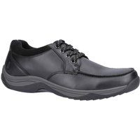 Hush Puppies Derek Leder Herren Schwarze Schnürschuhe