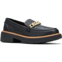 Hush Puppies Jodie Leder Damen Schwarz Slipper