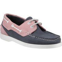 Hush Puppies Isabel Leder Damen Bootsschuhe Navy/Pink