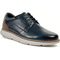 Pod Finch Leder Herren Schnürschuhe in Marineblau