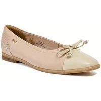 Pod Priya Leder Damen Rosa Ballerinas