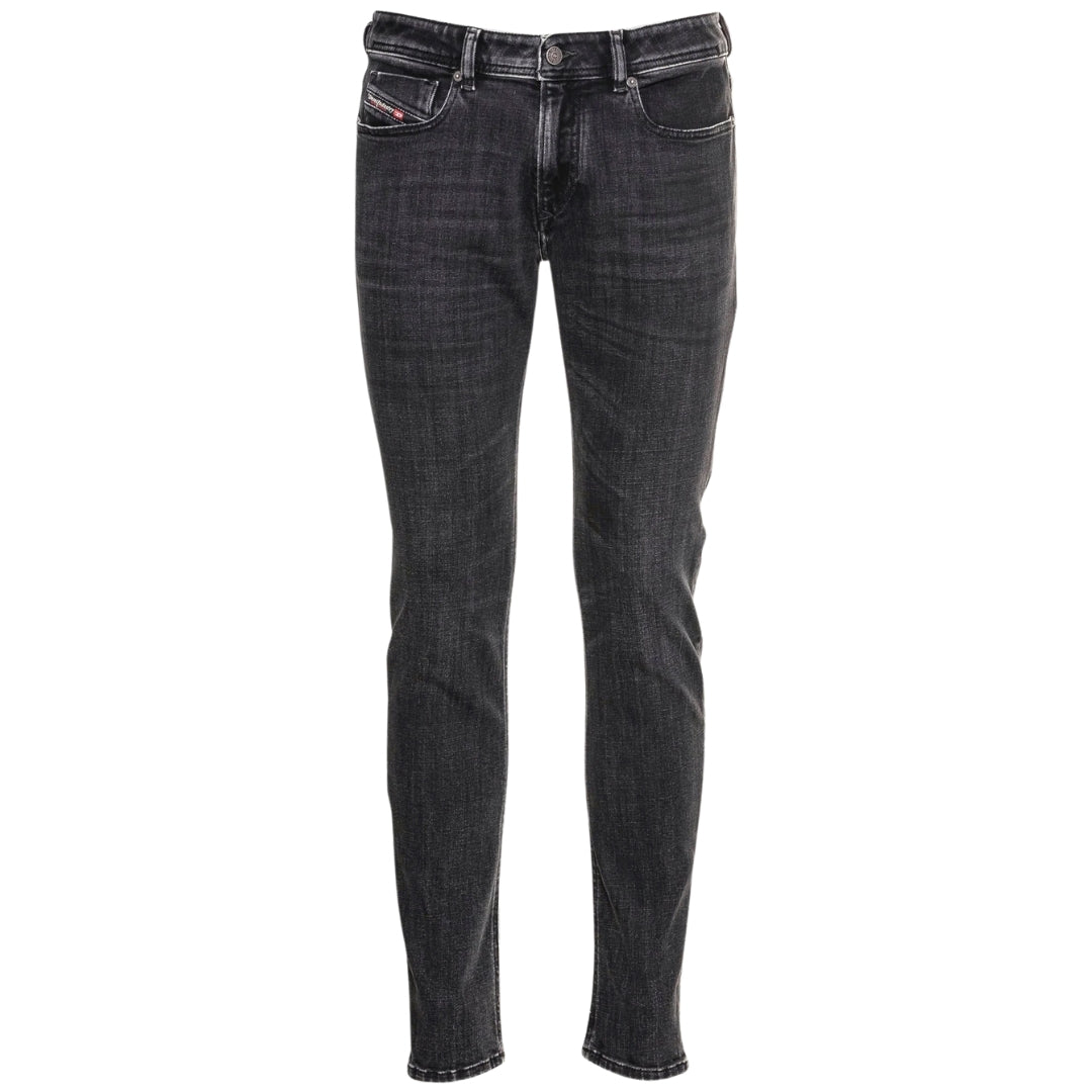 Dunkelgraue Slim-Fit-Jeans