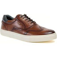 Pod Dobbs Leder Herren Tan Brogues Schuhe