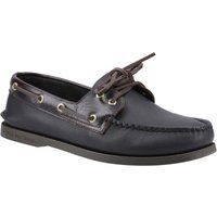 Sperry Authentische 2-Augen Leder Herren Amaretto/Schwarz Bootsschuhe
