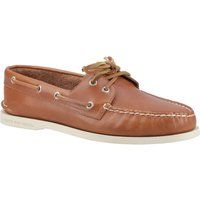 Sperry Authentische 2-Augen-Leder-Herren Bootsschuhe in Tan