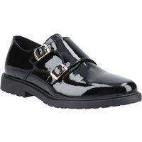 Hush Puppies Verity Leder Damen Schwarz Lack Schuhe