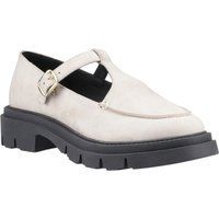 Hush Puppies Nella T-Bar Wildleder Damencremeschuhe