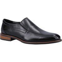 Hush Puppies Donovan Leder Herren Schwarz Slipper Schuhe