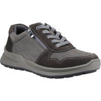Hush Puppies Alexander Leder Herren Grau Schnürschuhe