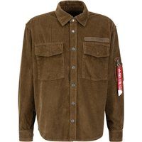 Cord Overshirt Jacke mit Knopfleiste